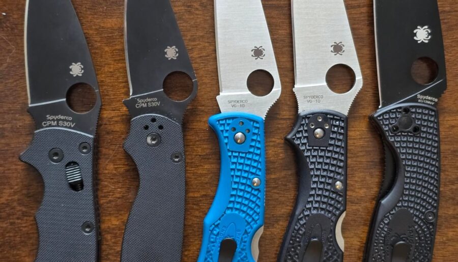 My most used Spyderco’s finally all have deep carry clips
