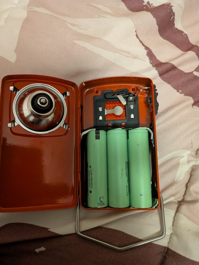 Vintage euro style flashlight conversion