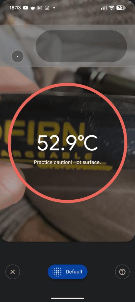 SC 18 became 🔥burn hazard 🔥 while charging