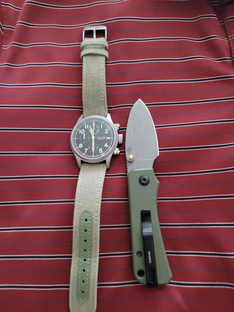 Back to work Monday. . . Militado Chronograph and Civivi Baby Banter