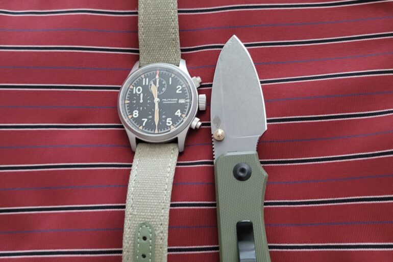 Back to work Monday. . . Militado Chronograph and Civivi Baby Banter
