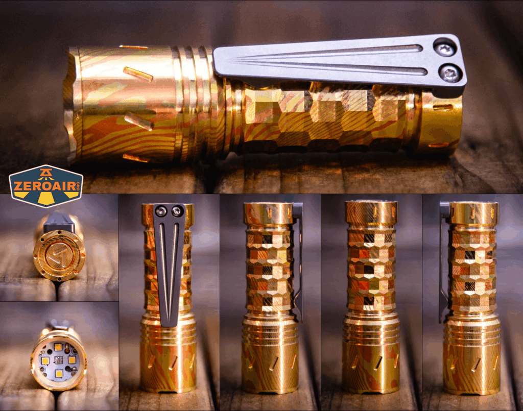 [NLD] ReyLight Krystal Quad in Mokume (Nichia 519a Mule)