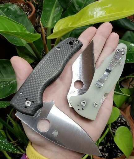 S90V spyderco shaman and a M4 yojimbo2 from spyderco