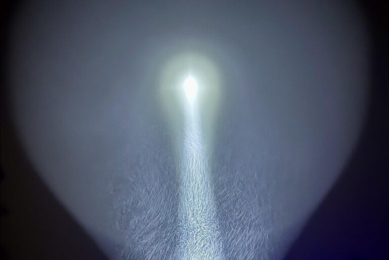 Thrunite TN-42 fun in dense fog.