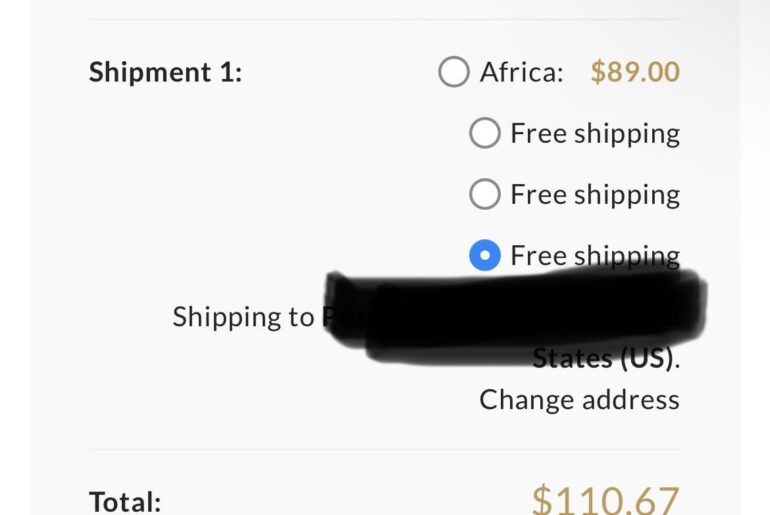 Question about maeerxu shipping options