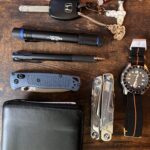 Neatly aligning items usually dumped on a desk