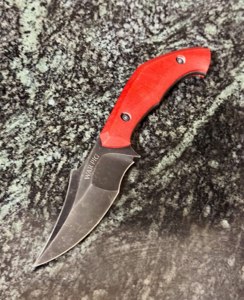 @direpacific War Pig - my leaving Chicago blade heading back home to Iowa the 🇺🇸 Freedom state 🇺🇸 Oh yeah I have 2 of @sethlopezbladeworks Reaver blades incoming one is a custom with Mango handle #direpacificblades #direpacificbladeswarpig