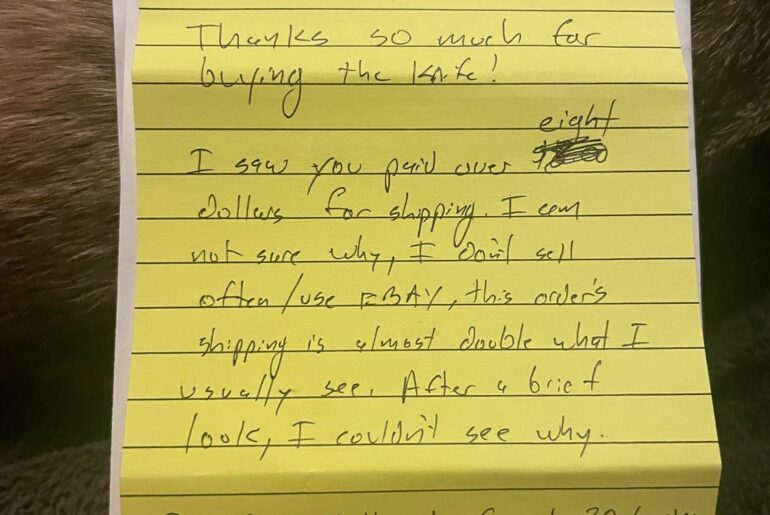 Bought knife off eBay, seller was a really good guy.