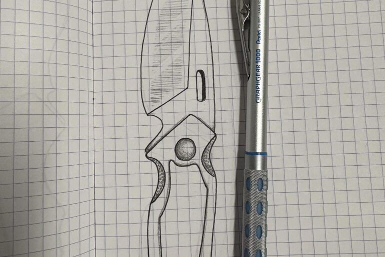 Playing around with the idea of knife designing. This is my first attempt. So Is this realistic in terms of being physically possible? Does it seem practical or useful? Most importantly do you like the design.
