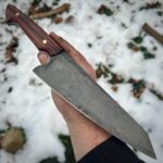 I forged this knife from a 2.5 inch ball bearing