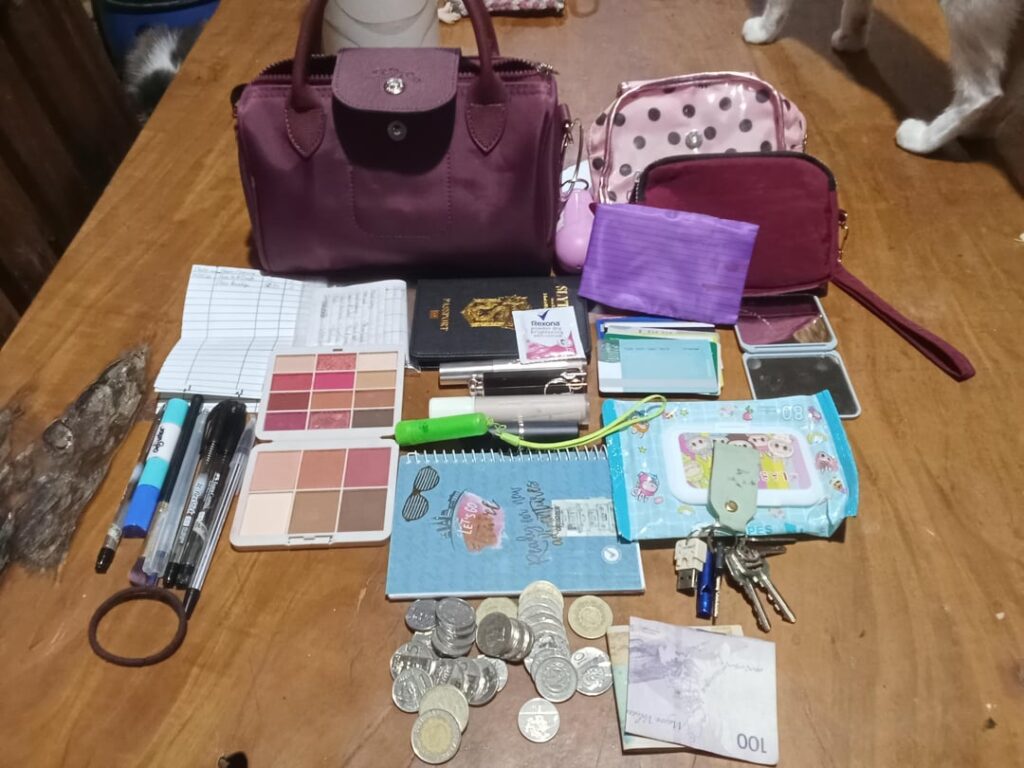 What dose my bag and pouche contents say about me