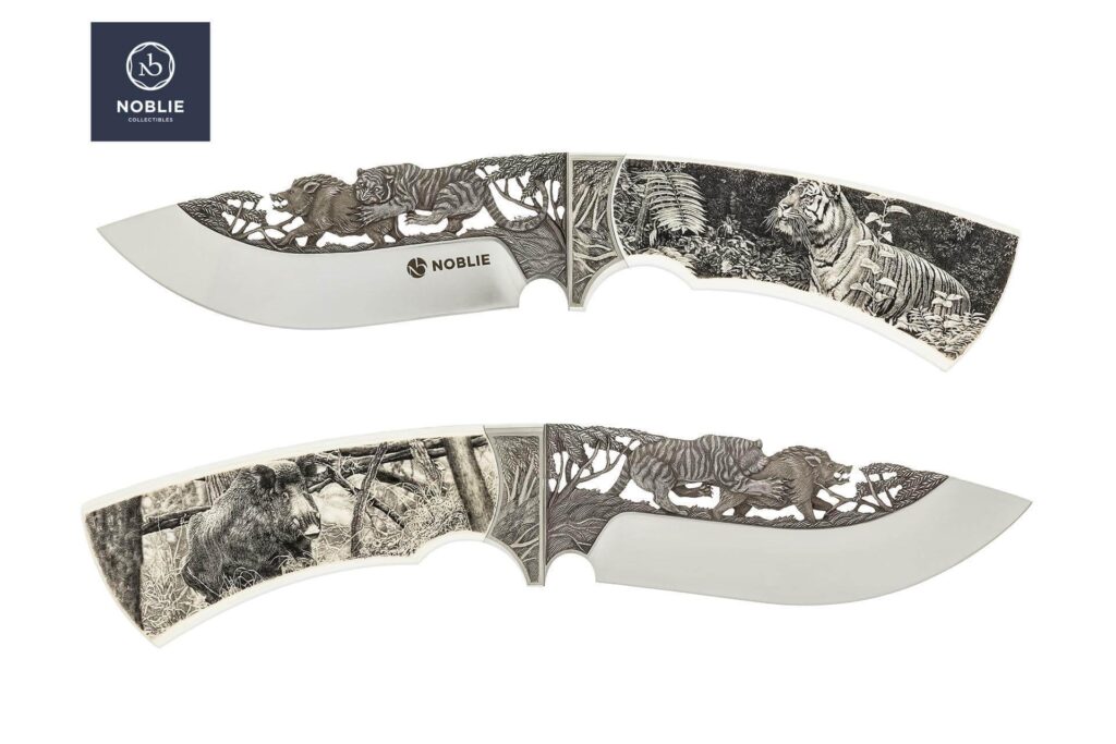 Old project: hand relief engraving + microscope-level scrimshaw on mammoth ivory handle