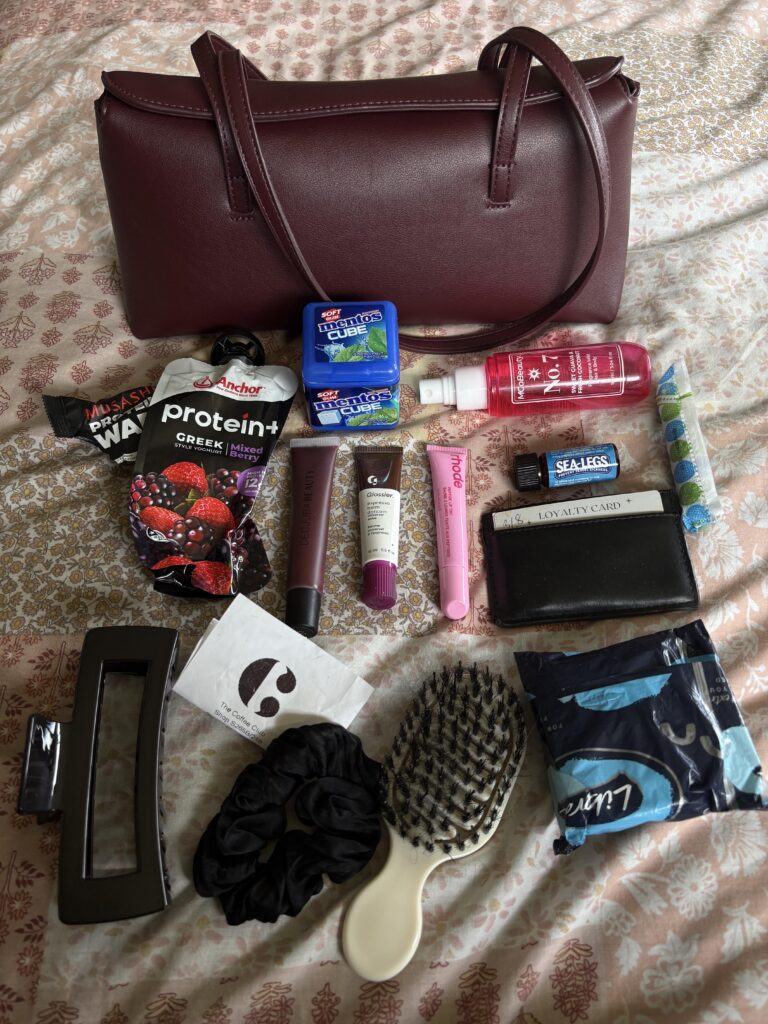My everyday + work bag clean out