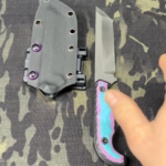 Recently finished hollow ground Magnacut tanto with some custom G10 scales. What do yall think?