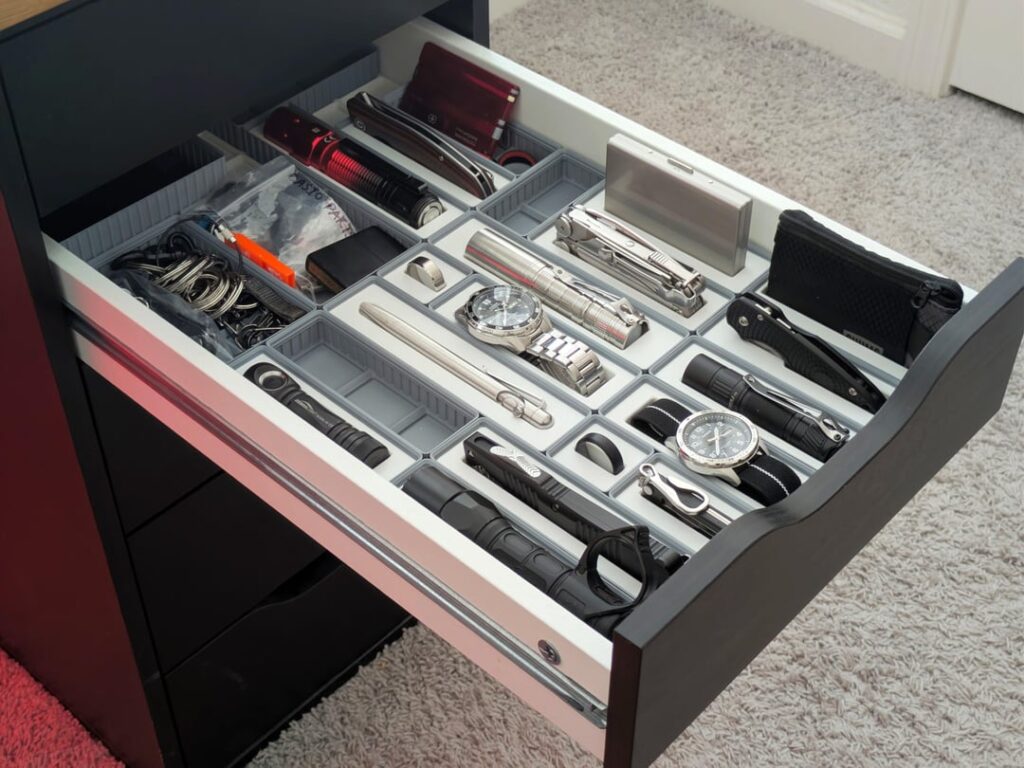 The EDC drawer is coming together.