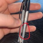 Blade grinding against handle