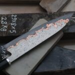 Tanjiro-Inspired "Copper-Mai" Gyuto - Mixed Stainless/Carbon Damascus