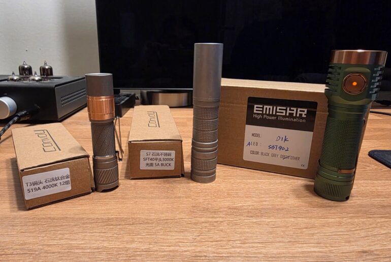 NLD D1K SBT90.2, Convoy T3 519a 4000K, S7 SFT40 3000K