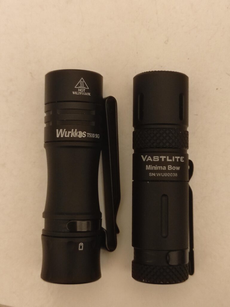 Minima bow + Wurrkos TS10 size comparison