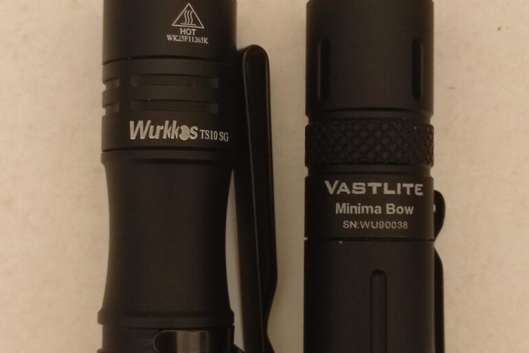 Minima bow + Wurrkos TS10 size comparison