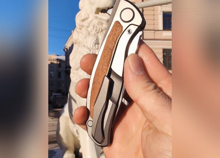 Shirogorov F95NL Canaito wood S90V MRBS knife