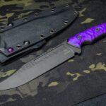 Fighter Bowie in CPM M4, custom G10 and Cerakote. One of my favorite knives to make!