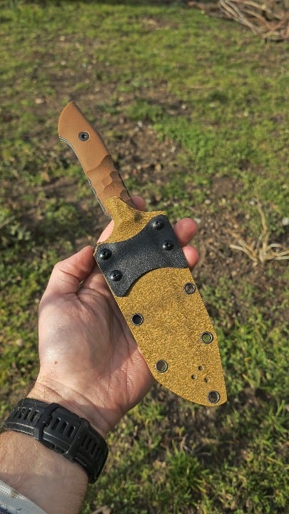 Tanto in RWL-34 63HRC with textured G10 scales made by Me