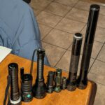 Decided to fire up an old incandescent Maglite and take beam shots on the ceiling