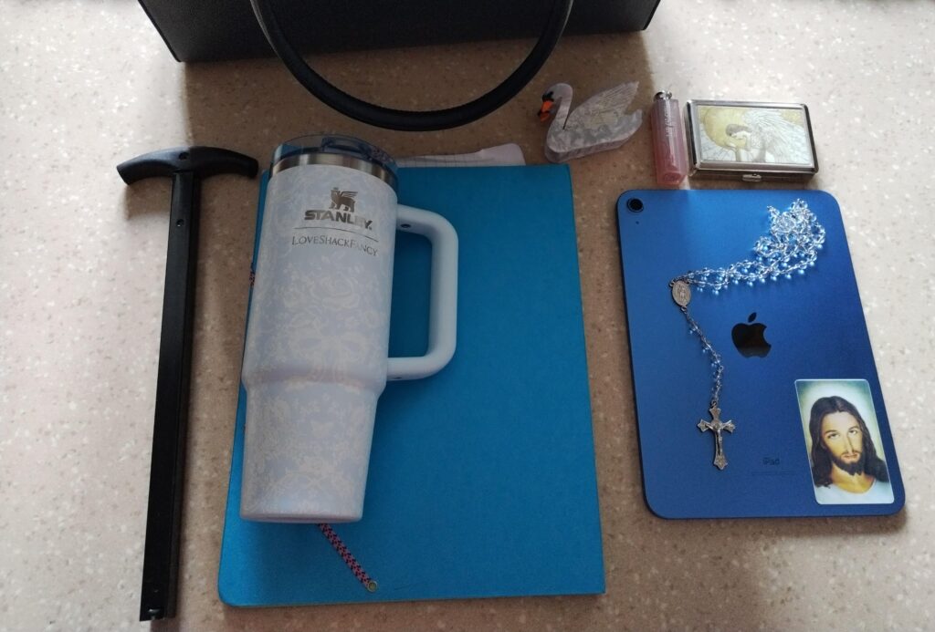 my everyday (empty) bag :3