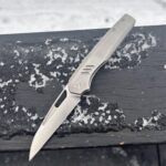 Civivi Guile + Peace Neighbor x GriffWorx Ti scales - almost perfect but the stop pin hits just behind the edge