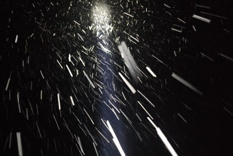 It's snowing pretty heavily so I did a little something