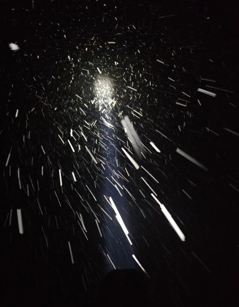 It's snowing pretty heavily so I did a little something