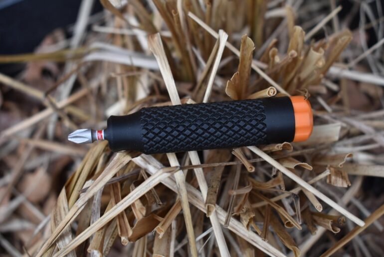 I designed and made a 3d printed bit driver with in handle bit storage.