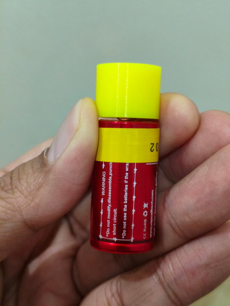 Battery spacer for 18500