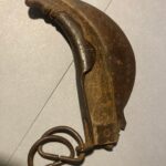 Old handmade copper knife