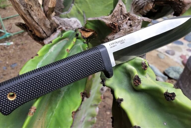 Cold Steel SRK 3V blade geometry and cutting performance compared to hollow grinds