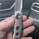 Titanium tuesday brings a Dreamtech with pivot lock, hollow compound m390 blade, zirca thumb studs, 3d milled titanium handle. Wicked sharp.