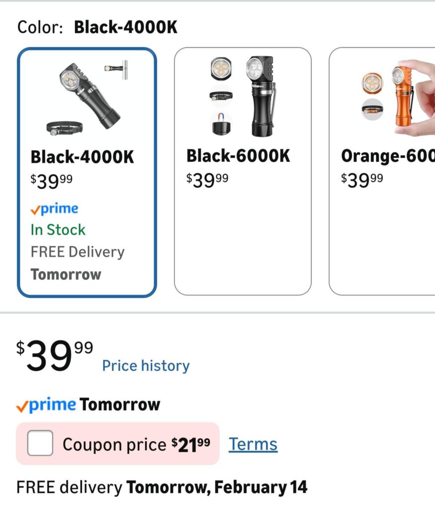 Wurkkos HD10 is on sale on Amazon. It's an awesome little light with Anduril 2.0. I'm in the USA, so the price may vary if you're not in the states.
