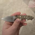 Paracord wrapped my C.R.K.T Minimalist Spear Point.