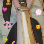 Hi there first time knife owner here but I got this one like yesterday for my birthday(in 7 days)and I'm beyond obsessed with how pretty she is 😍 thinking of engraving the blade , any ideas ?