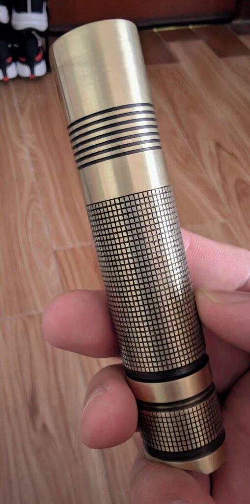 Brass S2+ (with a more prominent knurling)