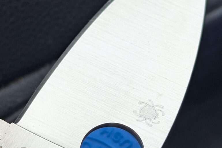 Had this knife for six months...every spot is a pitted spot that will not wipe off regardless of the solvent. This is surface pitting on Spyderco Magnacut purchased from Freedom Knives who are a legit vendor. I thought this was supposed to happen from light use and simple pocket carry?