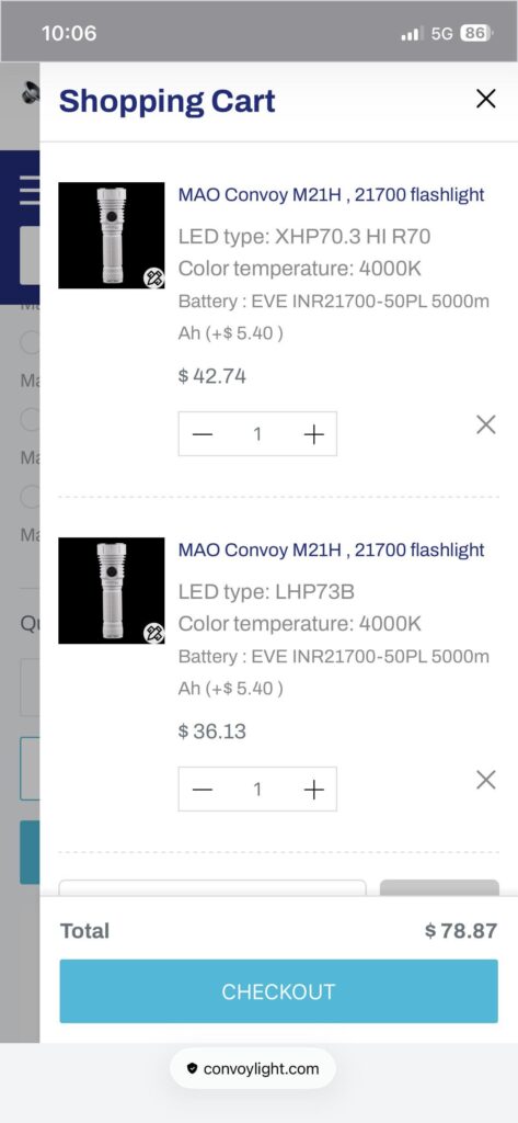 Which emitter should I get in my M21H and why?