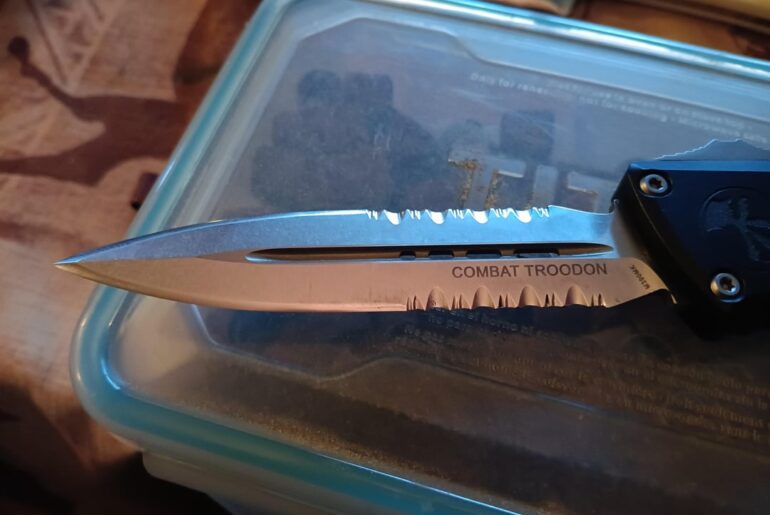 Microtech combat troodon gen 3 custom serration rework.