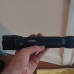 My first flashlight it's perfect dog duty outside {spotting dog outside}