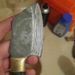 Mini Damascus Cleaver