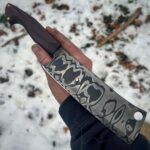 Damascus cleaver I made