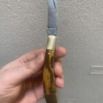 Custom Ettick pruner pocket knife arrived. Made by Michael may in Sheffield, England. Bocote scales, brass, file work (which you can’t see in the photo) - pretty happy for the price I paid. Definitely needs the edge sharpening - recommendations?