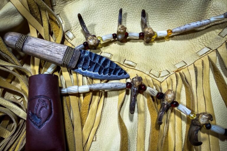 Condor Ötzi with hand made necklace