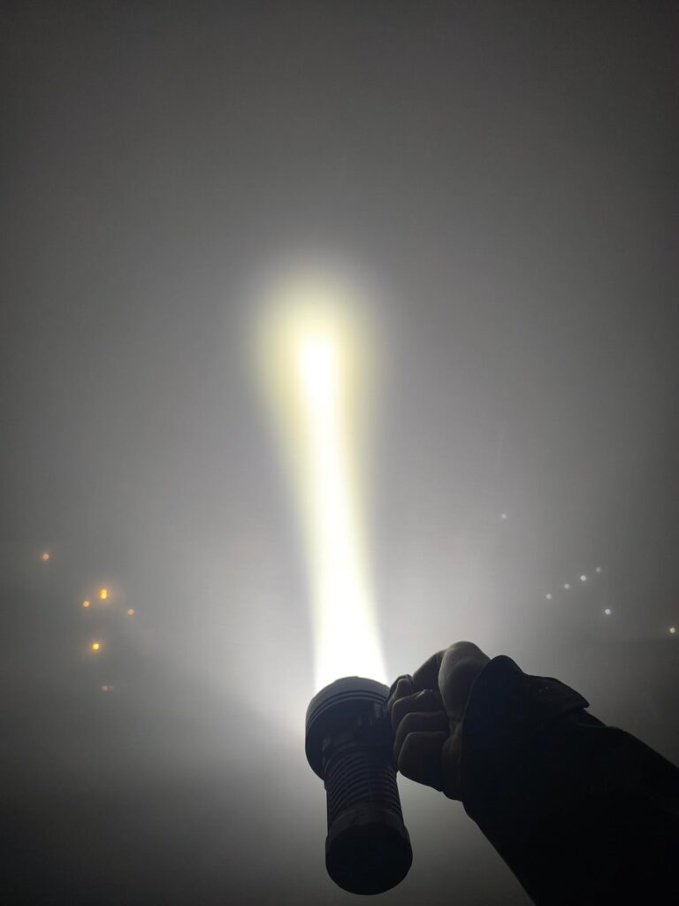 Acebeam x25 in the fog!